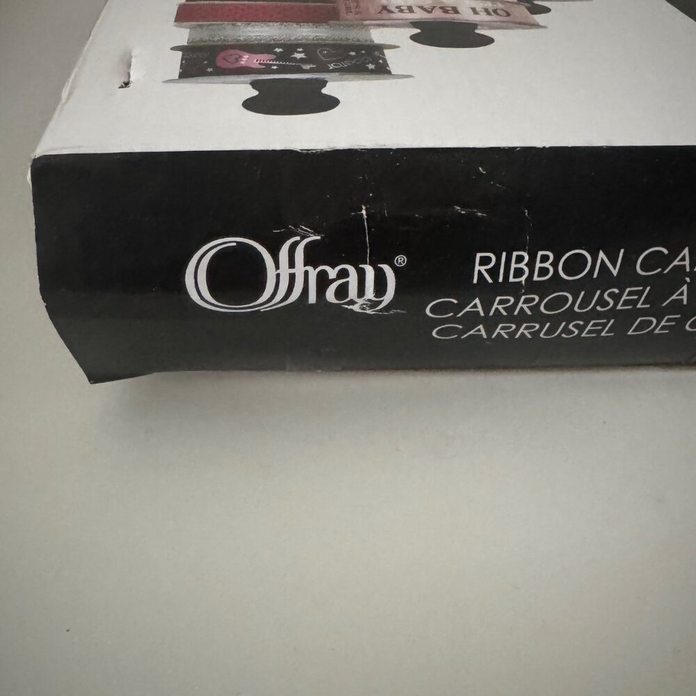 New Offray Ribbon Carousel Ribbon Holder New with Box Damage - Picture 9 of 14